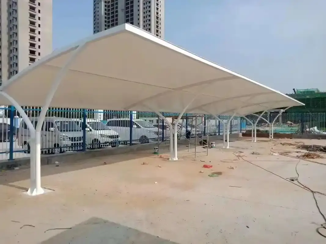 贵州盘州园区停车棚为何生锈漏水?选购膜结构先避开这三个坑